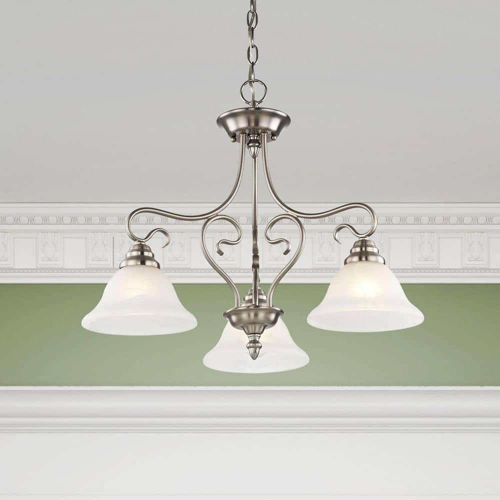 Livex Lighting Coronado 3 - Light Chandelier in  Brushed Nickel