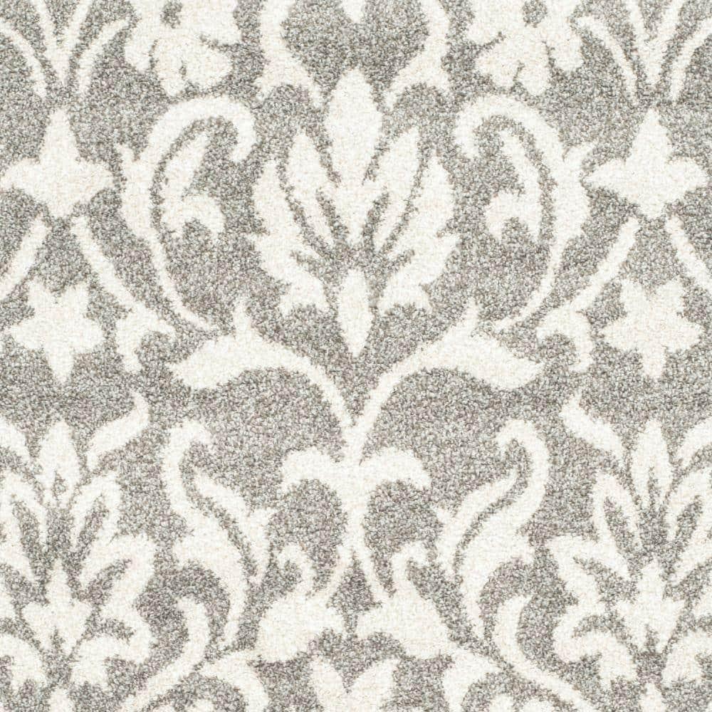 Amherst AMT424 Power Loomed Indoor Accent Rug - Dark Grey/Beige - 3'x5' - Safavieh