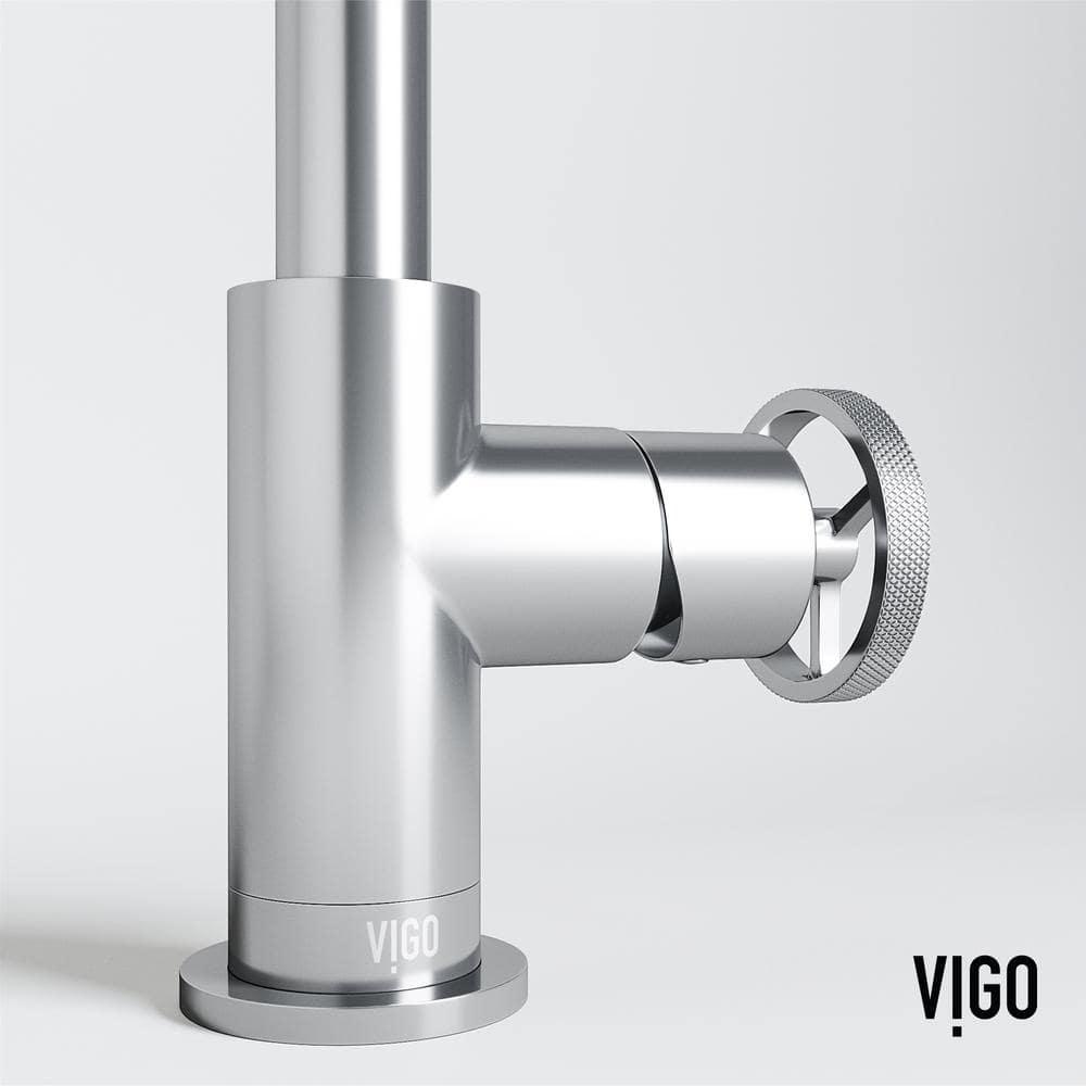 Cass 9" H Single Handle Single Hole Bathroom Faucet