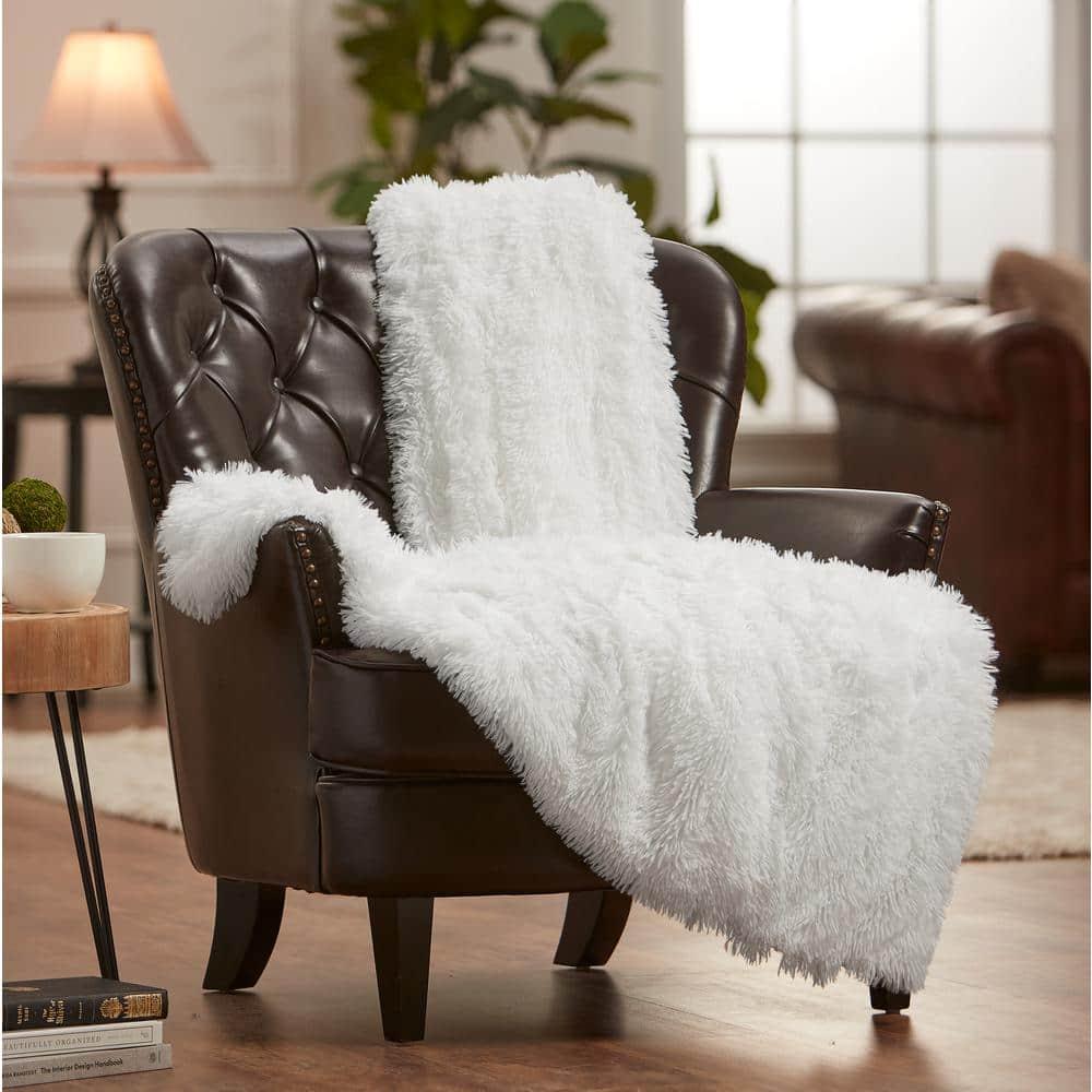 Chanasya Shaggy Shaggy Super Elegent Sherpa Long Fur Throw