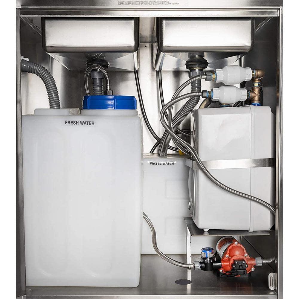 32'' L x 29.5'' W Portable Handwash Station with Faucet