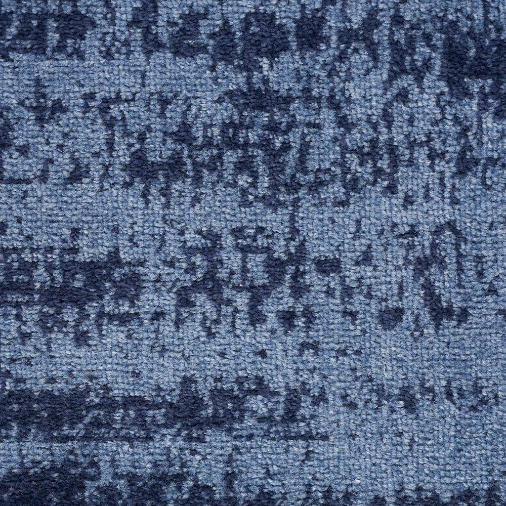 Nourison Essentials Abstract Low Pile Indoor Outdoor Area Rug 5' x 7' Denim