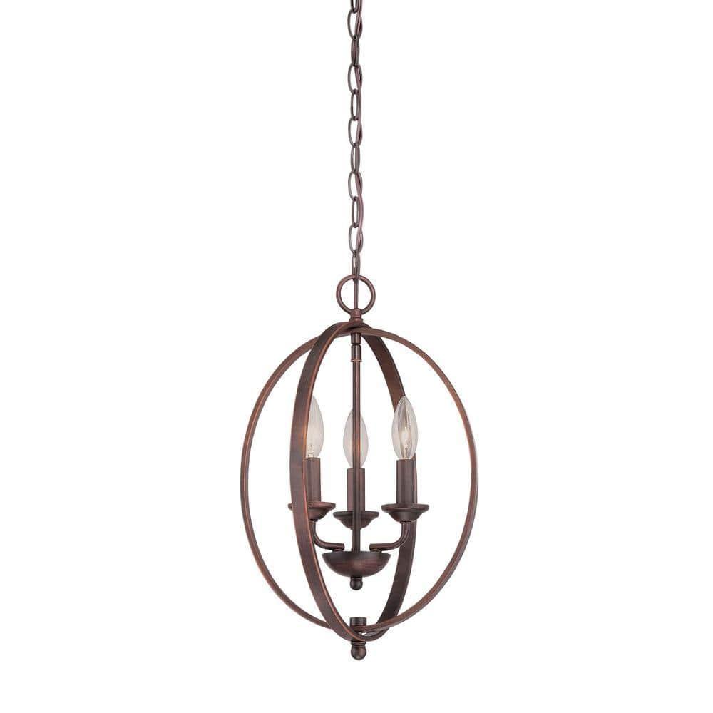 Millennium Lighting Metal 3 Light Pendant light Rubbed Bronze Oil Rubbed Bronze