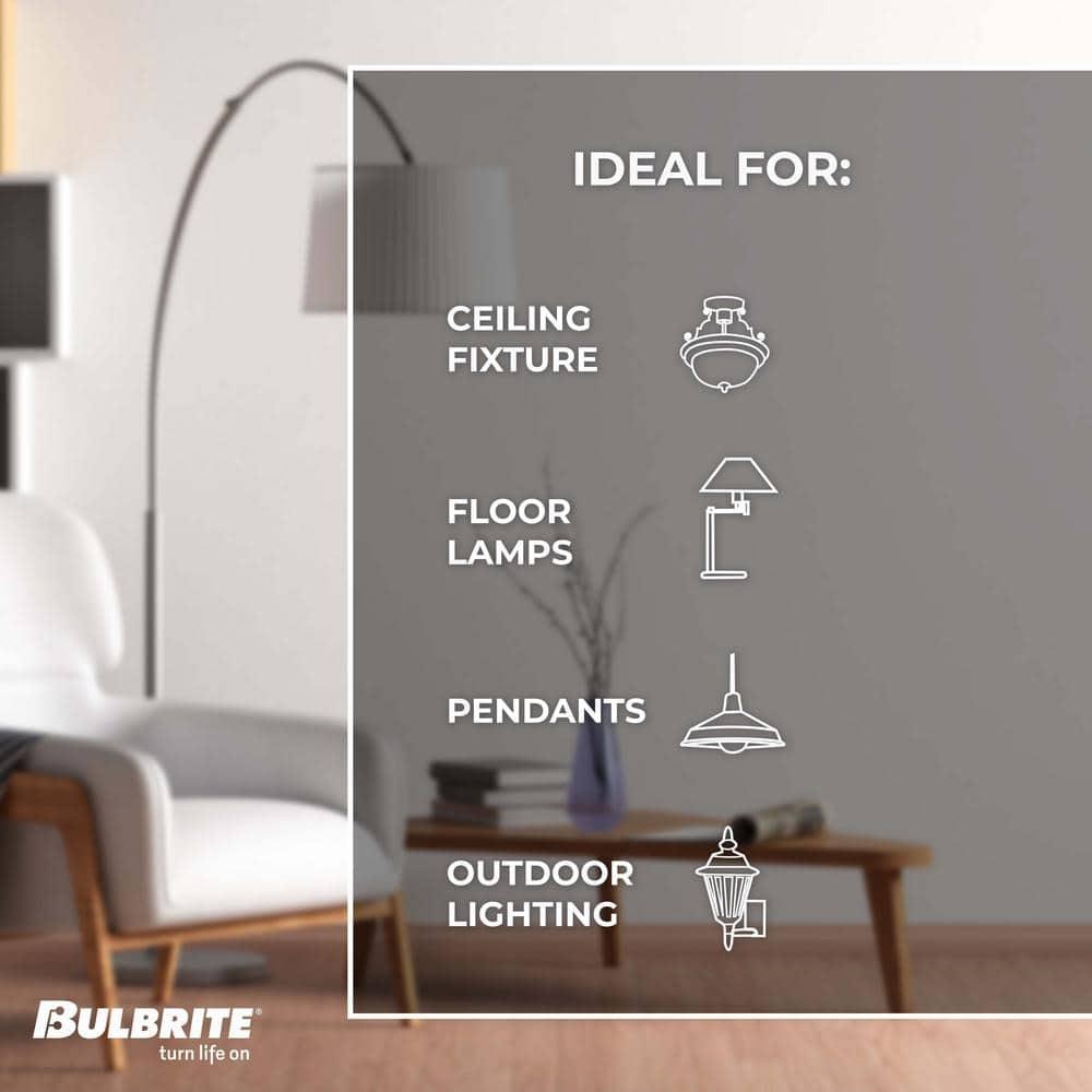 Oversized G63 Clear LED Edison Bulb, 60 Watt Equivalent, E26 Dimmable 2200K