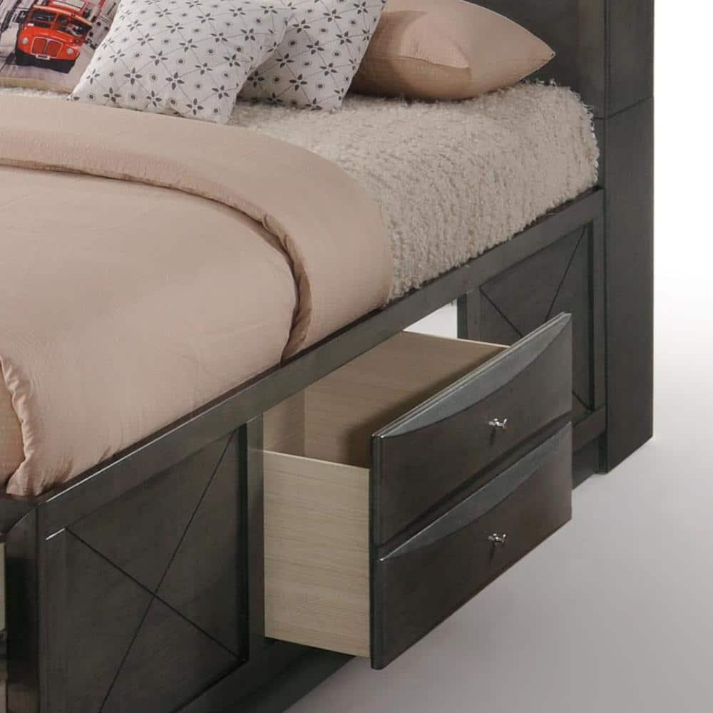 Wildon Home® Elyne Bookcase Storage Bed