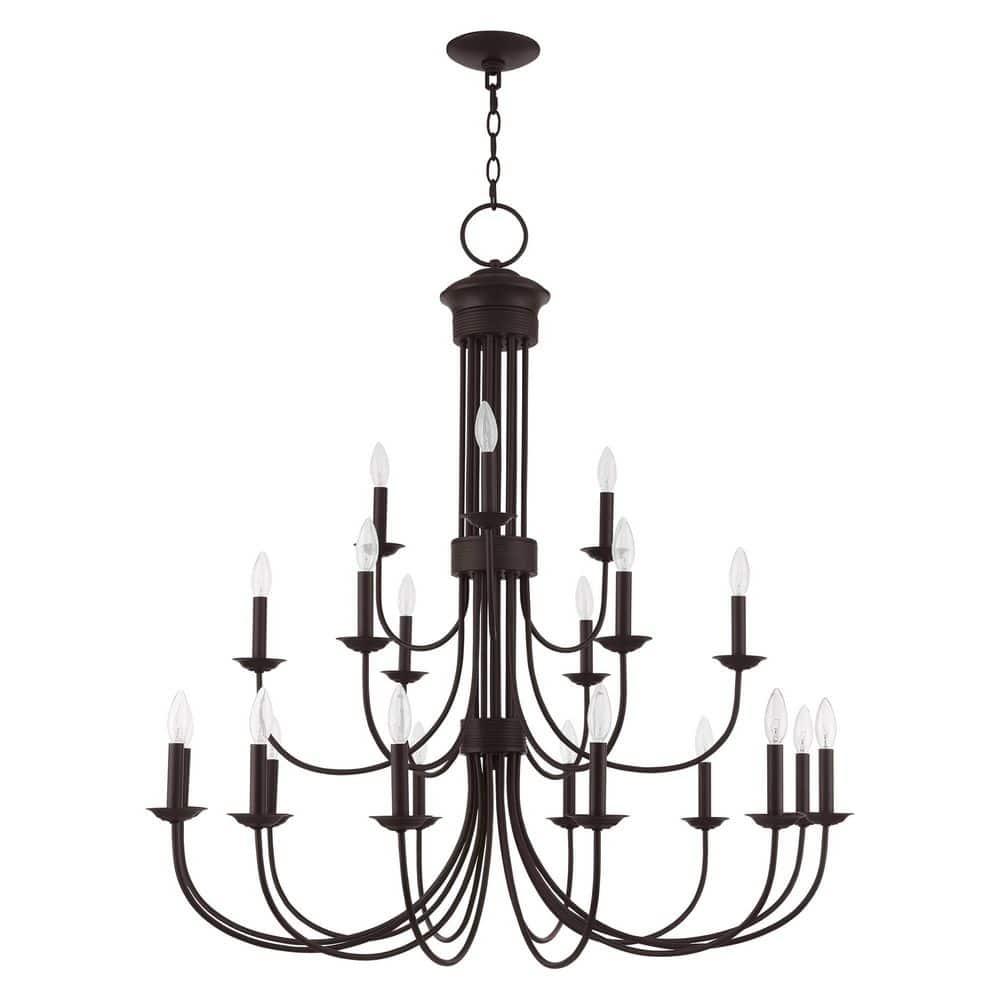Livex Lighting Estate 21 - Light Chandelier in  Bronze