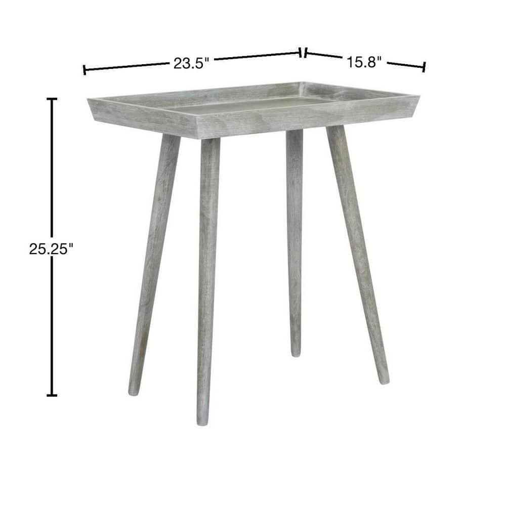 Nonie Tray Accent Table - SlateGrey - Safavieh.