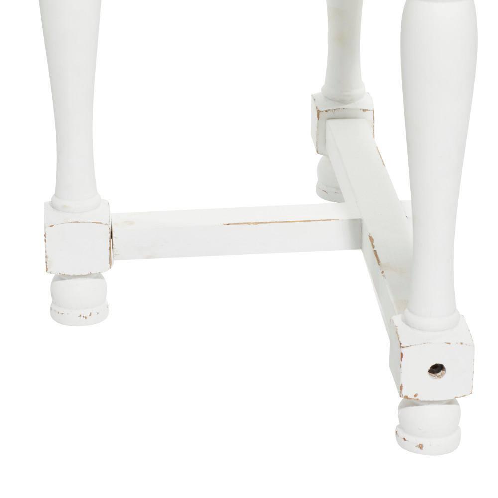 Country Cottage Wood Accent Table White - Olivia & May