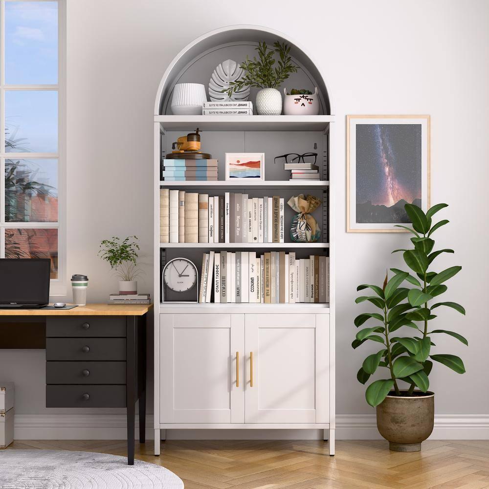 SUPEER Metal Garage Storage Cabinet, 72 Inches Tall Lockable  Storage Cabinet with Door and 5 Adjustable Shelves for Office and Home, Assembly Required