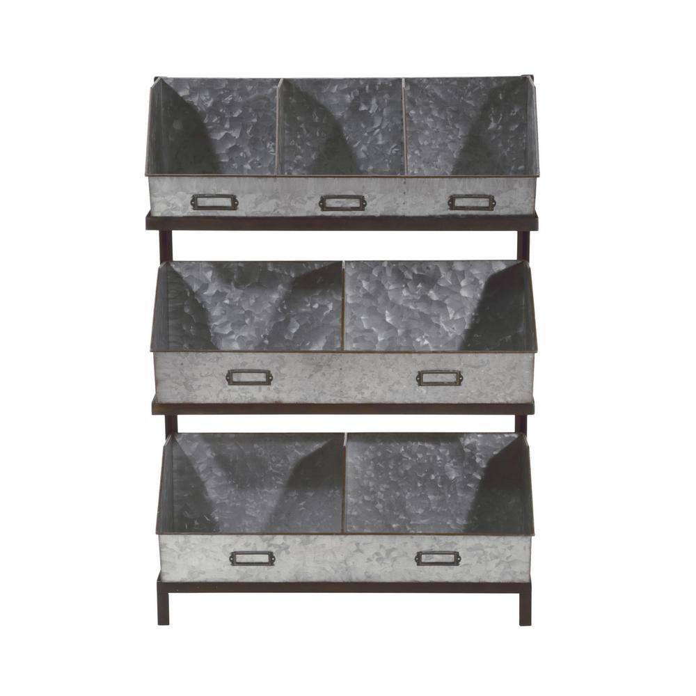 Tripar Industrial Bin Organizer/Display - Metal