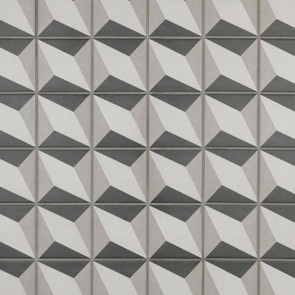 Merola Tile Twenties 4" x 4" Ceramic Patterned Wall & Floor Tile