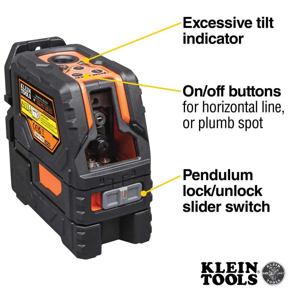 Klein Tools 93LCL Self-Level Cross-Line Laser Level with Plumb Spot