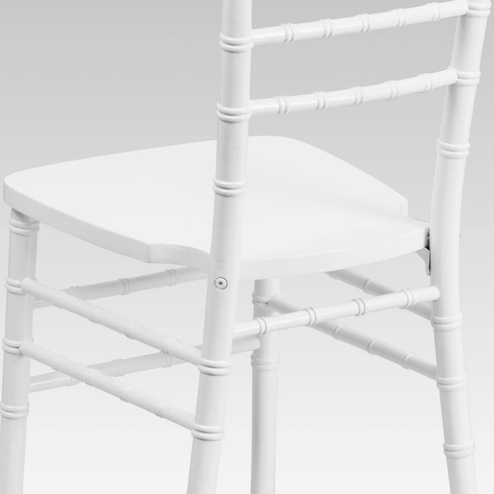 Flash Furniture HERCULES Series White Wood Chiavari Chair