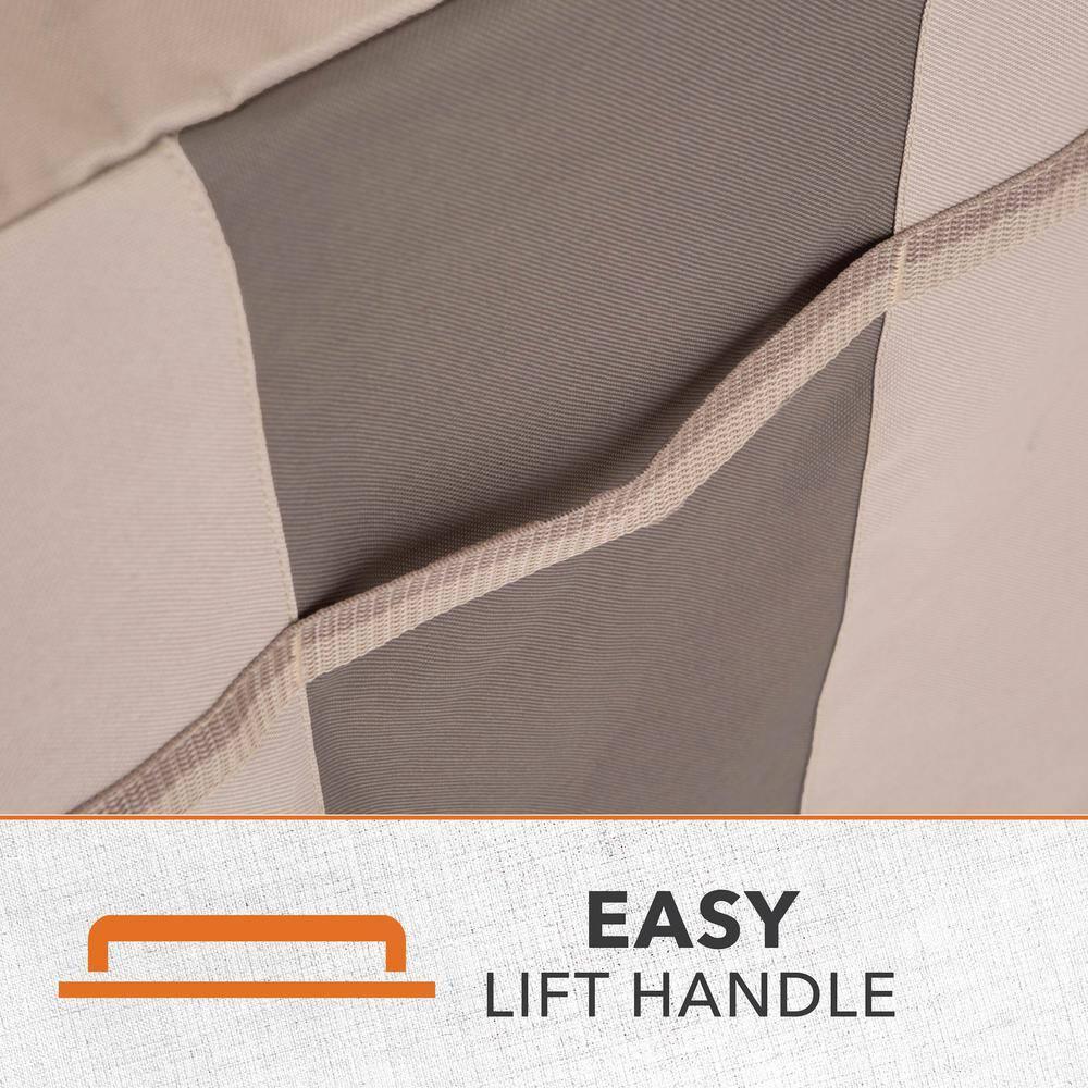 Modern Leisure Modern Leisure Monterey Patio Swivel Lounge Chair Cover, 2-Pack, 37.5"L x 39.25"W x 38.5"H, Beige (Set of 2)