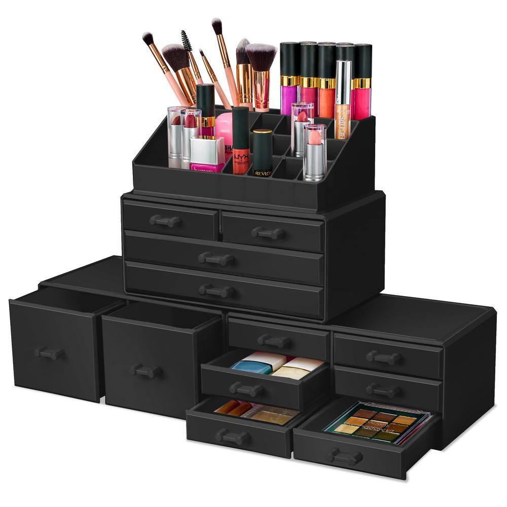 Sorbus Makeup Organizer with Lipstick, Brush Holders, Large 12 Drawers