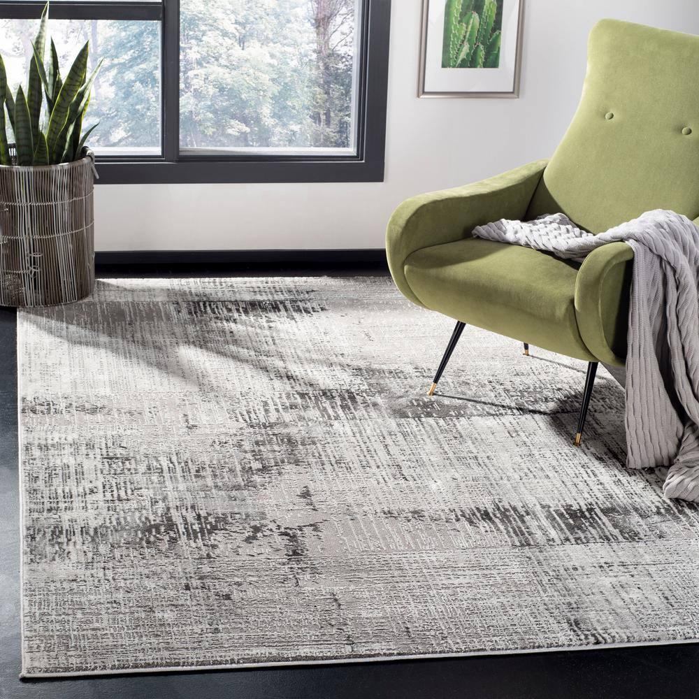 Craft CFT874 Loomed Indoor Area Rug - Grey/Dark Grey - 2'3"x4' - Safavieh