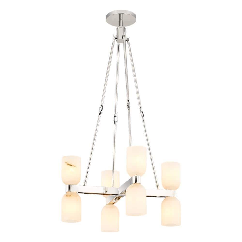 Lucian 8 - Light Modern Linear Chandelier