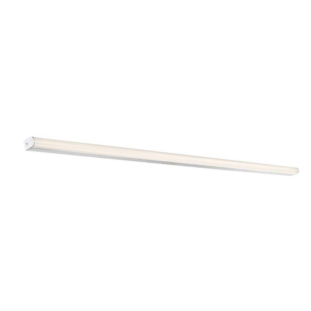 WAC Lighting Nightstick 48" 1-Light LED Aluminum Bathroom Vanity Light in Gray