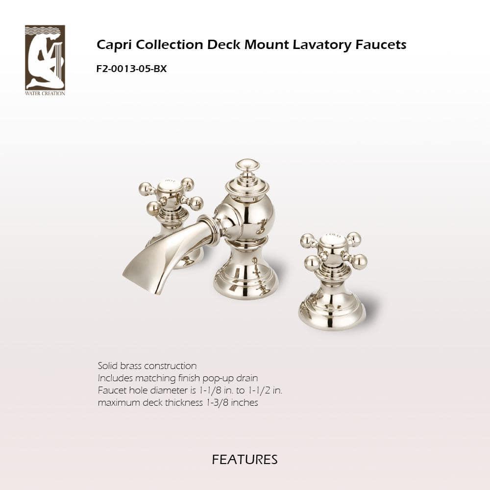 Modern Classic Widespread Bathroom Faucet with Drain Assembly