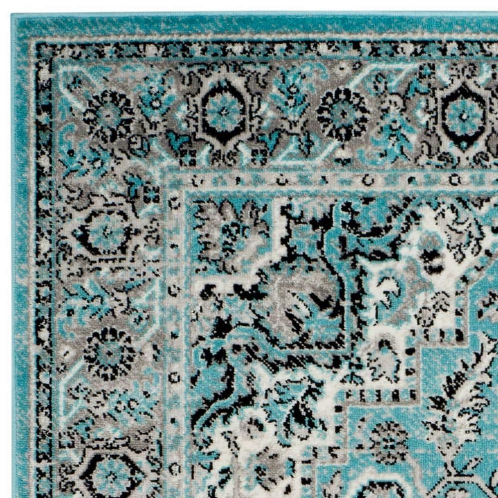 SAFAVIEH Skyler Collection SKY126M Blue / Ivory Rug