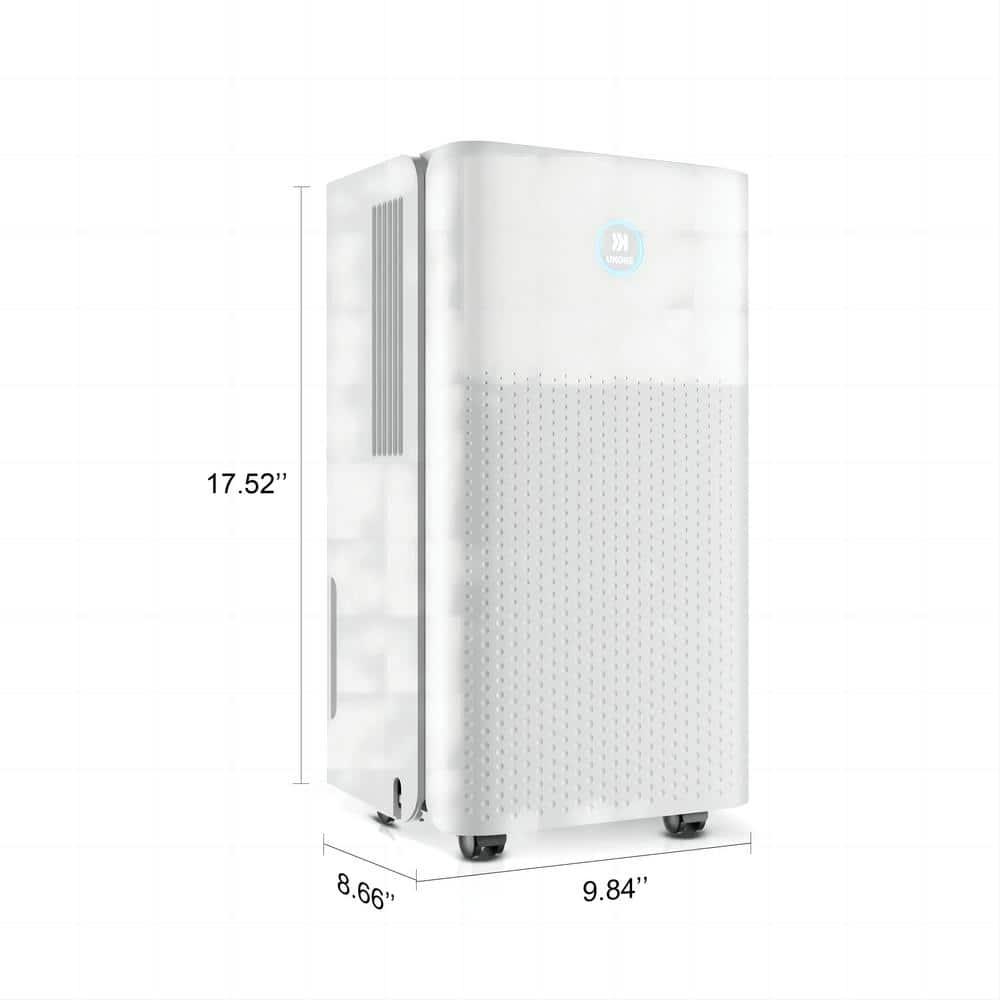 1750 Sq. Ft Ukoke Portable Dehumidifier for Medium Spaces | Efficient 32 Pints/Day Dehumidification, 3 Smart modes, Auto Drainage | Whisper-Quiet, Ideal for Basements, Bedrooms, RV