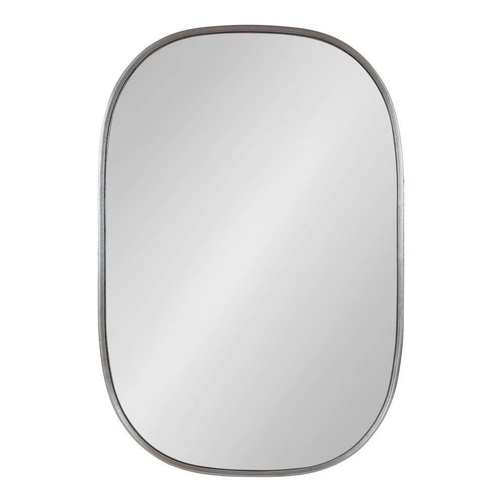 24" x 36" Caskill Irregular Wall Mirror Silver - Kate & Laurel All Things Decor