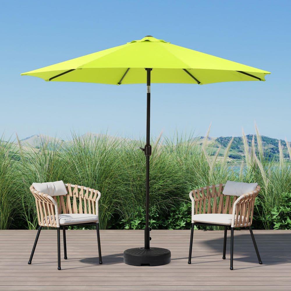 Westin Outdoor 9 Ft Patio Market Umbrella with Tilt & Crank, Lime Green