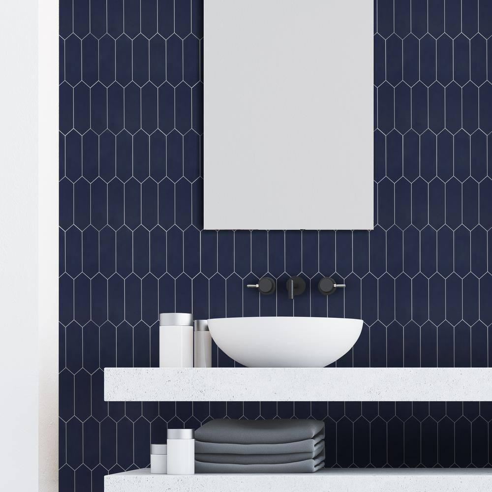 12" x 11.22" Stone Composite Peel & Stick Mosaic Tile