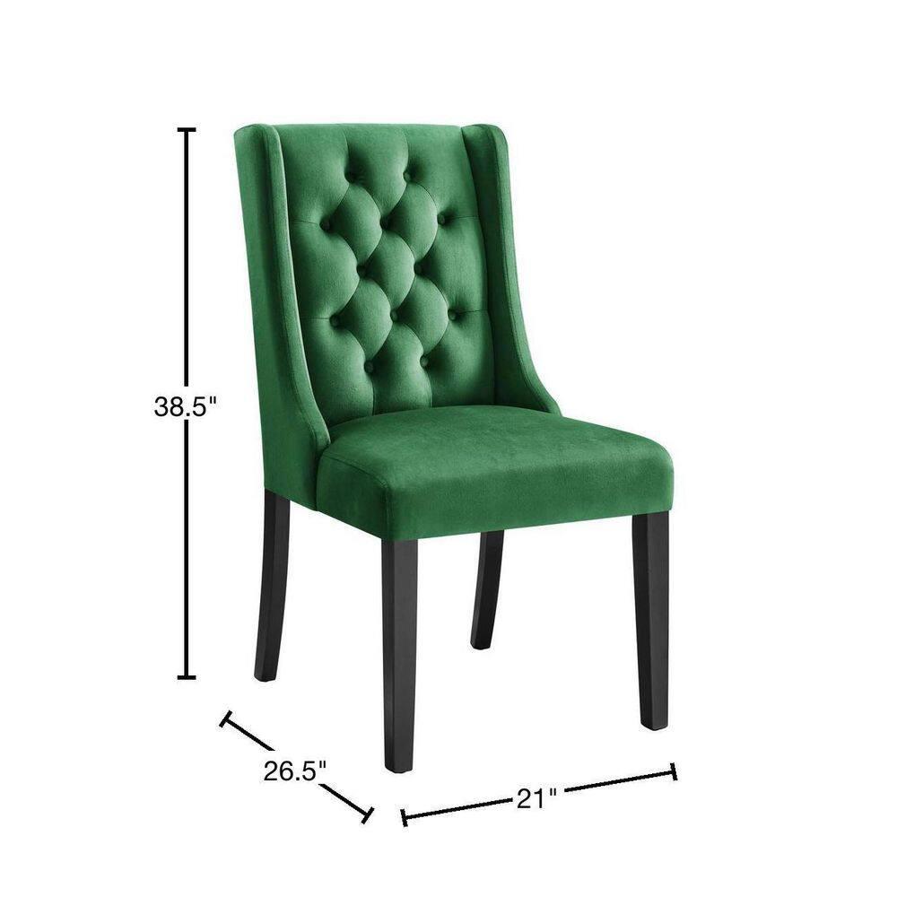 Modway Modway Baronet Performance Velvet Dining Chairs - Set of 2
