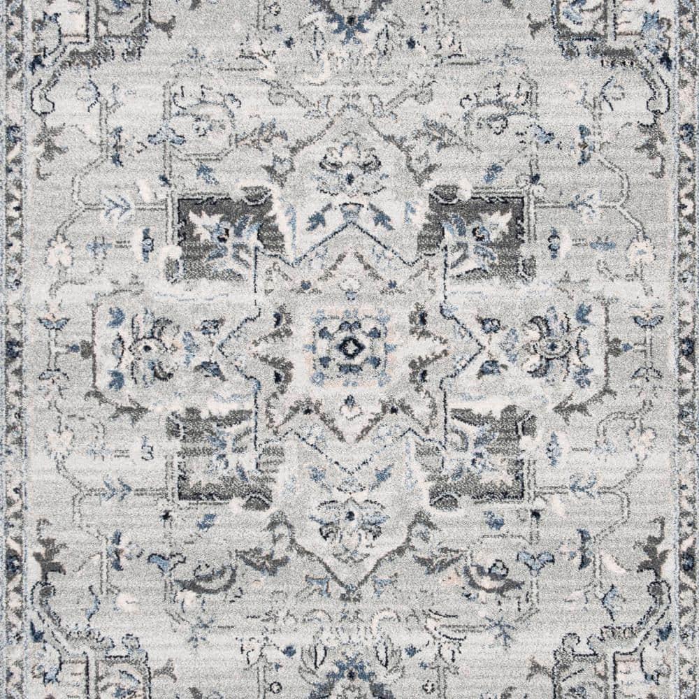 Charleston CHL411 Loomed Indoor Area Rug - Grey/Dark Grey - 5'3"x7'6" - Safavieh