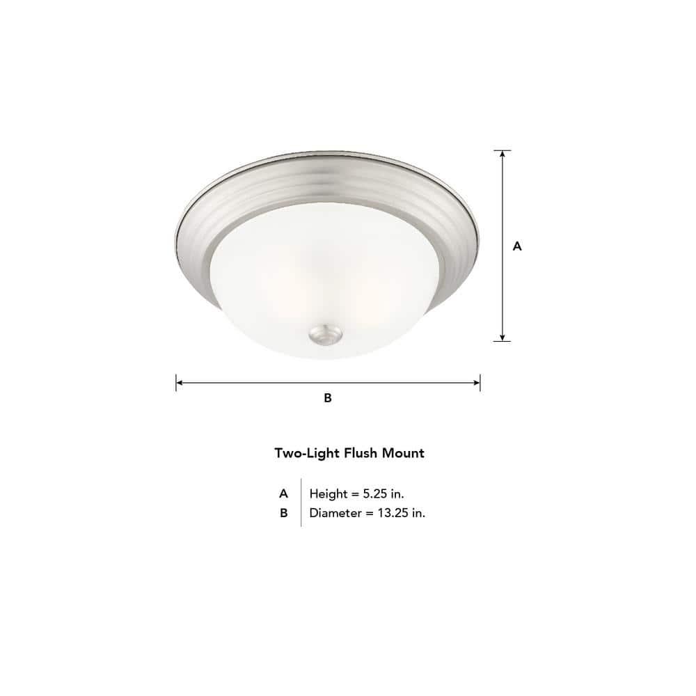 Designers Fountain 1257M-PW-W Flush Mounts Pewter Decorative Pewter