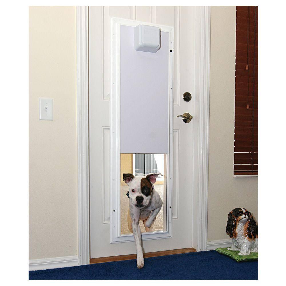 PlexiDor Performance 17.13'' W x 54.63'' H Door Mounted Electronic Pet Door