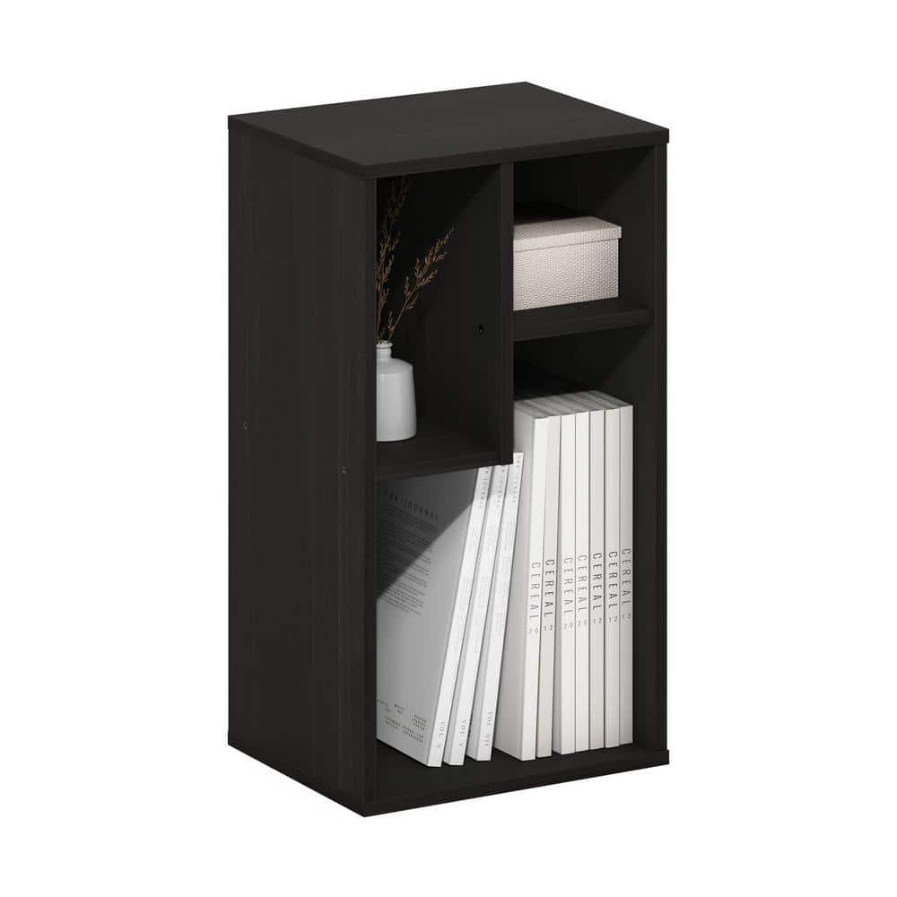 Furinno Daly 3-Cube Irregular Cubes Bookcase, Bookshelf, Storage Organizer, Espresso