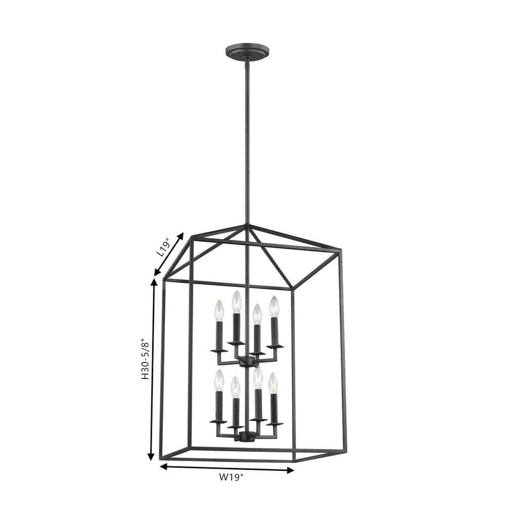 Lucius Pendant Light - Black / 19"W