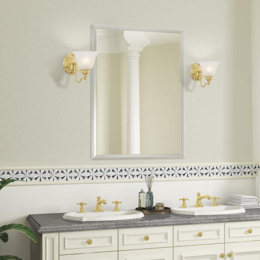 Livex Lighting Essex 1 - Light Vanity in  Polished Brass
