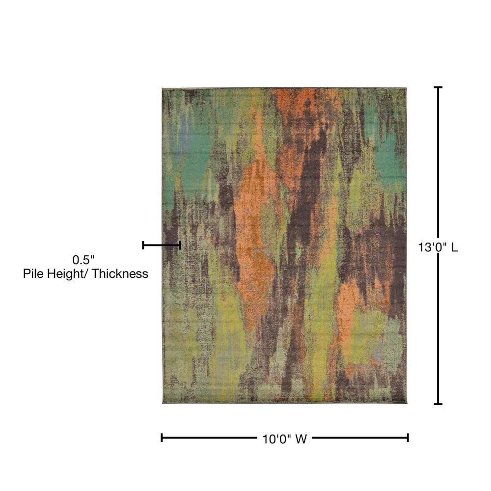 Unique Loom 10' 0 x 13' 1 Jardin Lilly Multi Area Rug