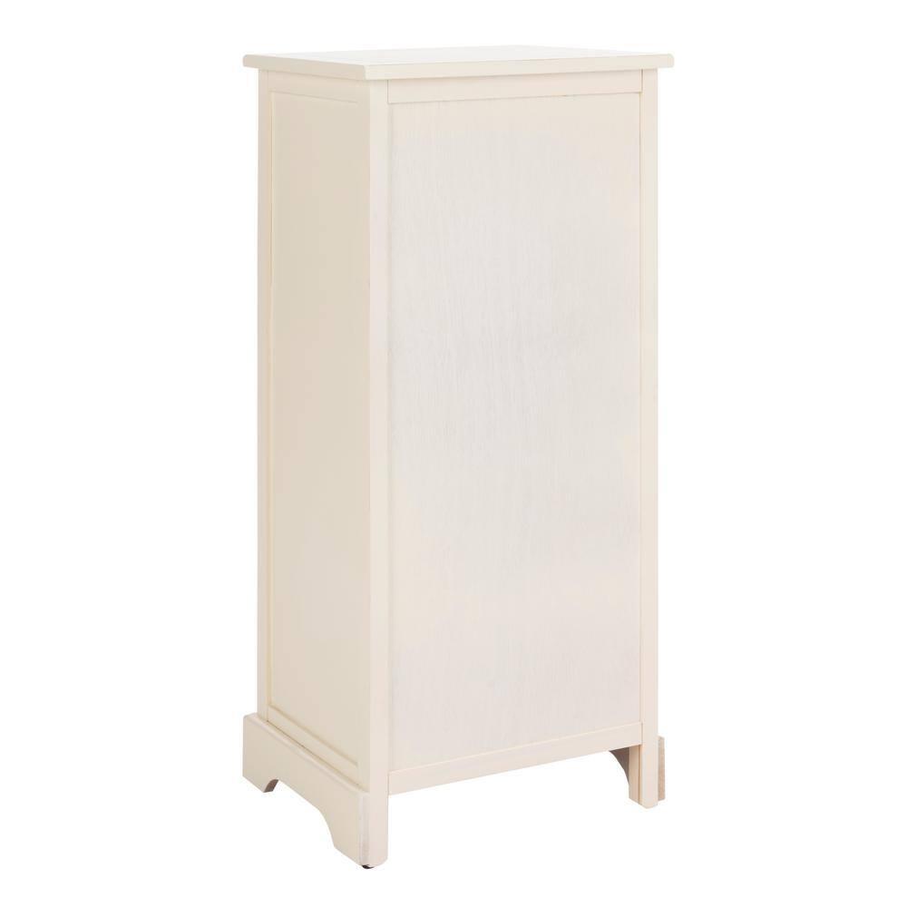 Raven Storage Unit - AMH5703 - Distressed Cream - Safavieh Couture