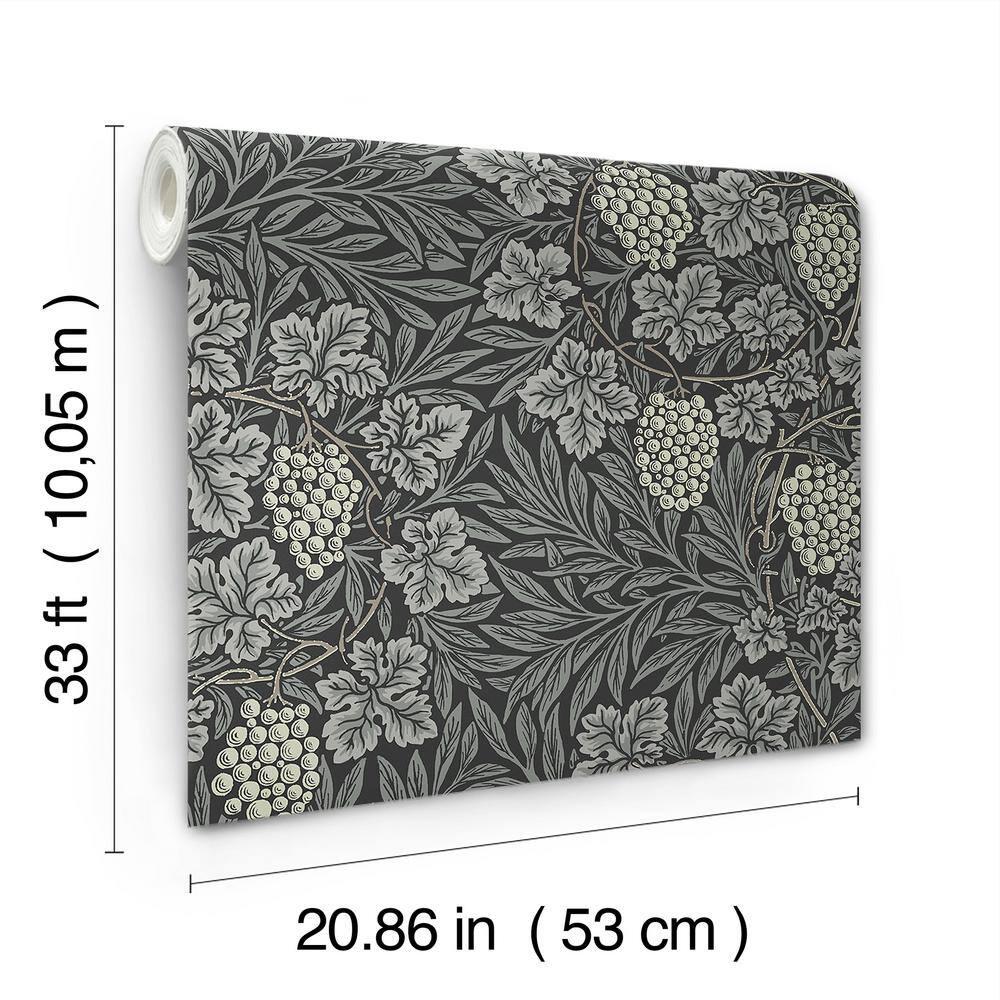 Vine Modern Floral Wallpaper