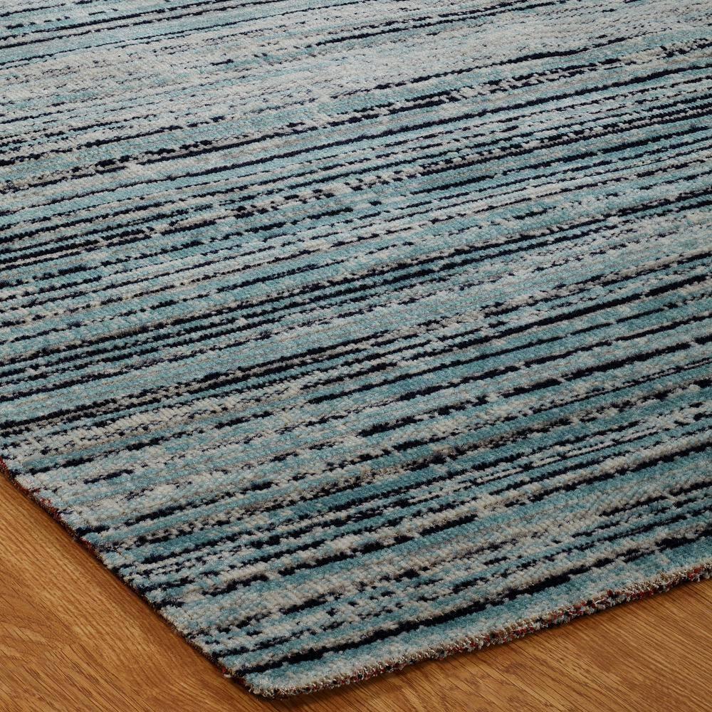 Aqua Strie 2 ft. x 3 ft. Indoor/Outdoor Area Rug