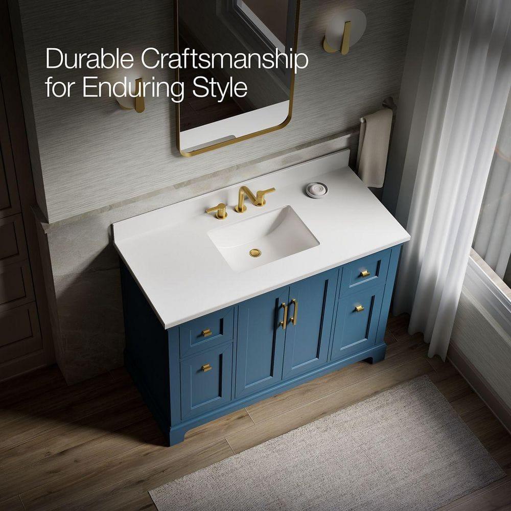 Charlemont 48 In. Bathroom Vanity Cabinet With Sink And Quartz Top