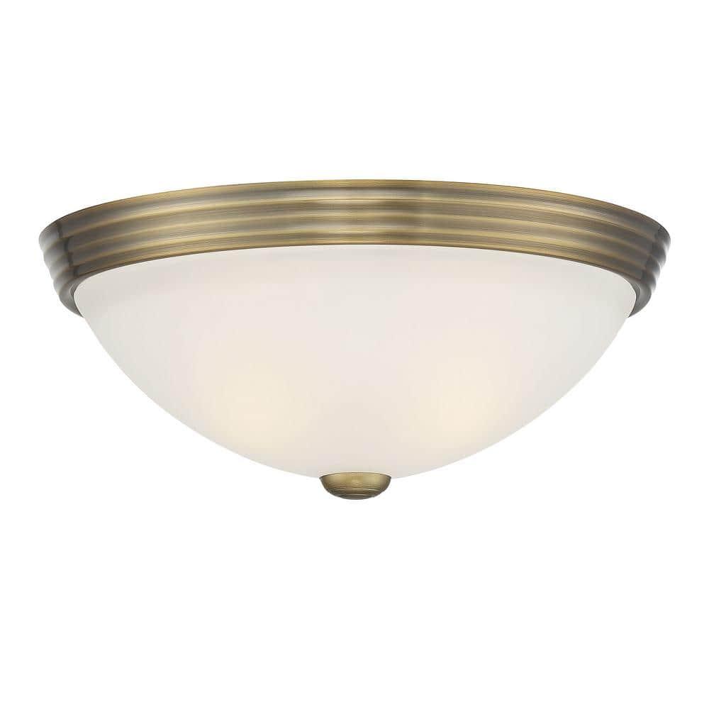 Savoy House NULL 2 - Light Flush Mount in  Warm Brass