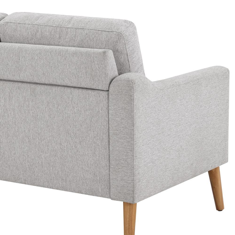 Serta Bellamy 2 in 1 Convertible Loveseat Chaise and Ottoman