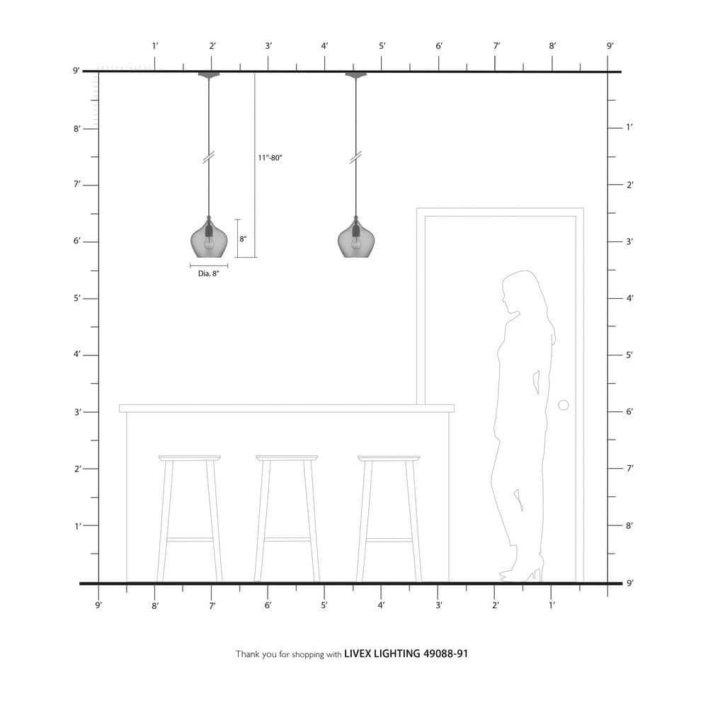 Livex Lighting Pendants 1 - Light Pendant in  Brushed Nickel