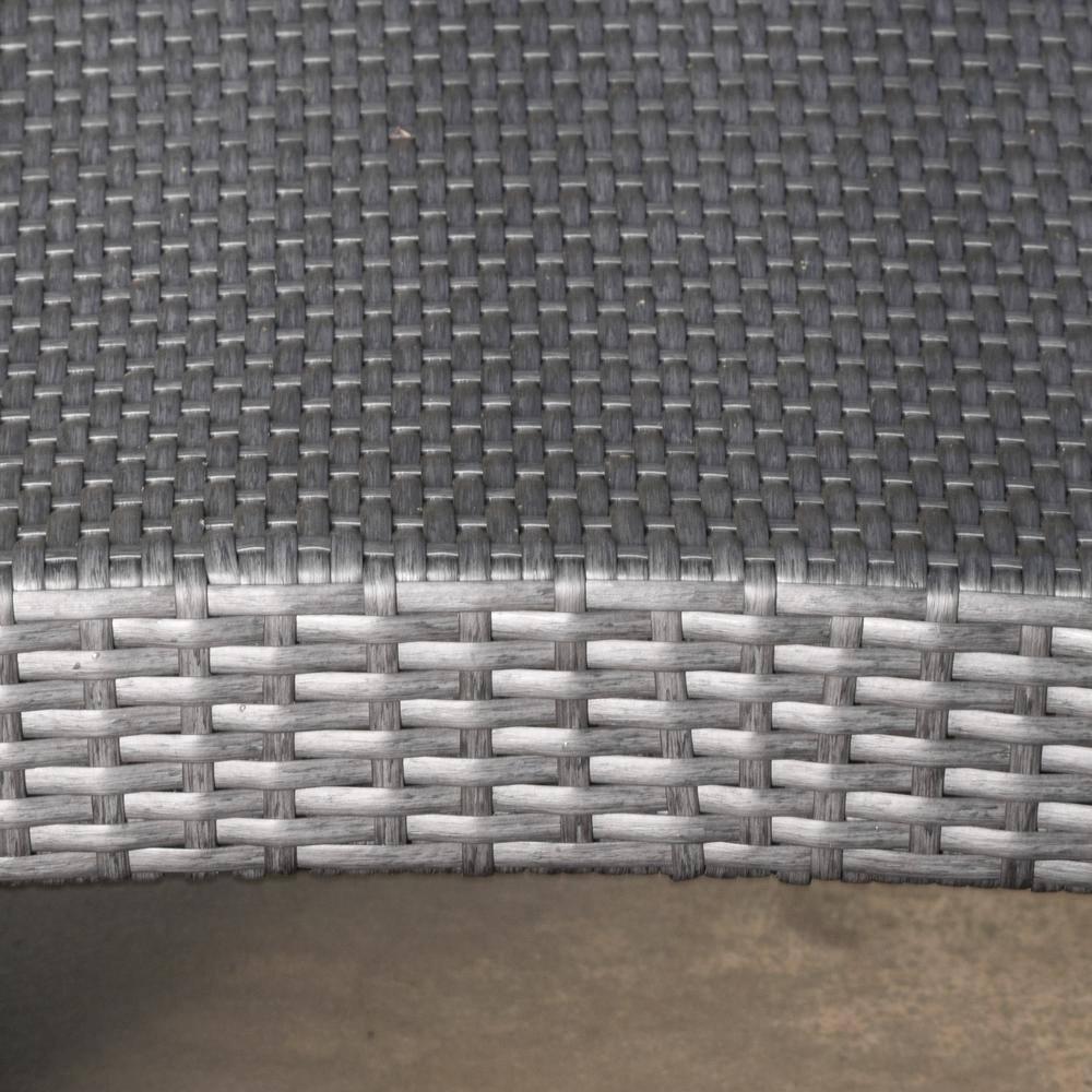 Noble House Salem Outdoor Gray Wicker Chaise Lounge Chair