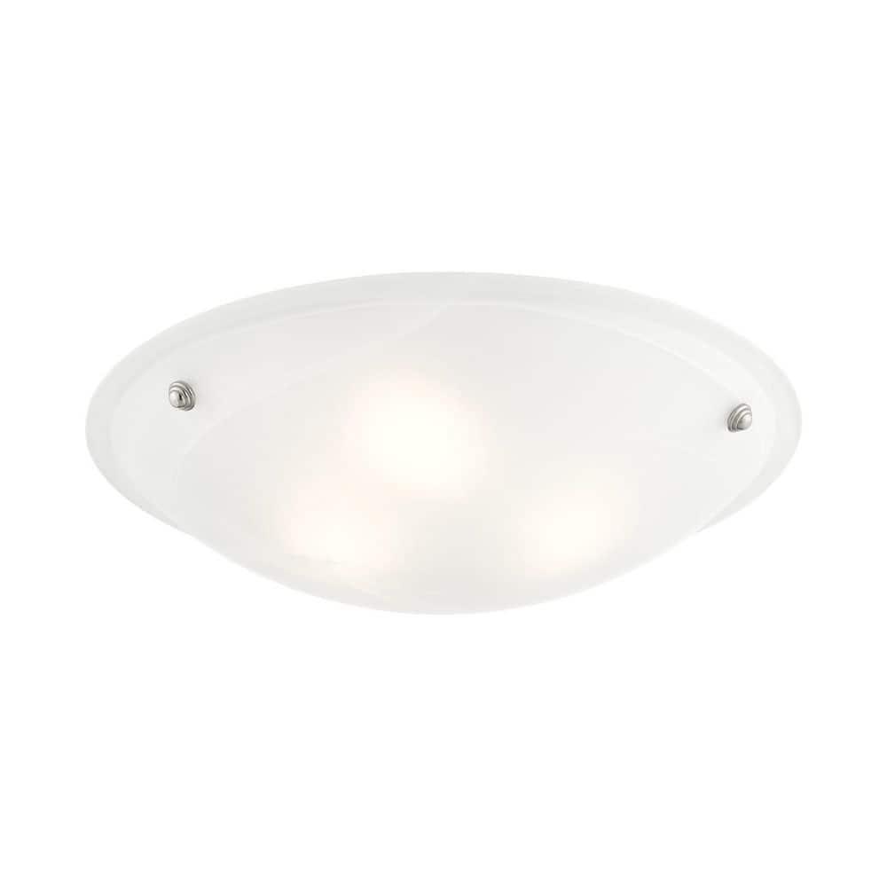 Livex Lighting Oasis 3 - Light Flush Mount in  Brushed Nickel