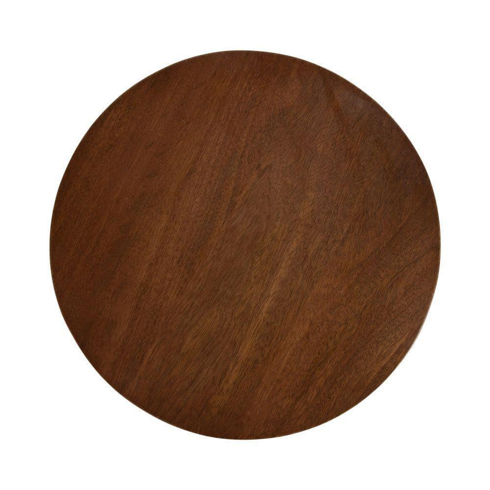 Kate and Laurel Dahl Wood Drink Table, 12x12x23, Walnut Brown