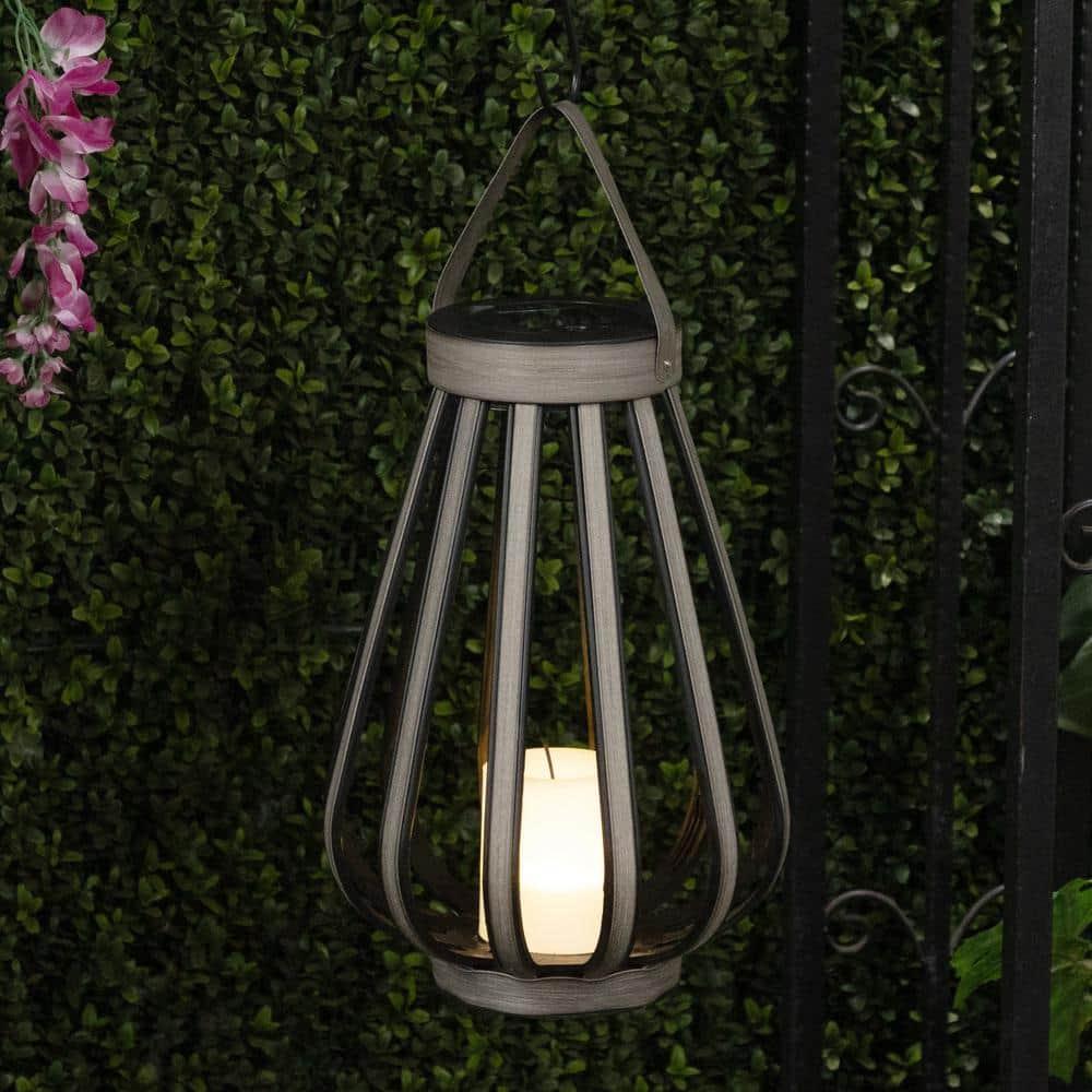 Alpine Solar Decorative Plastic Lantern w/ LED Light