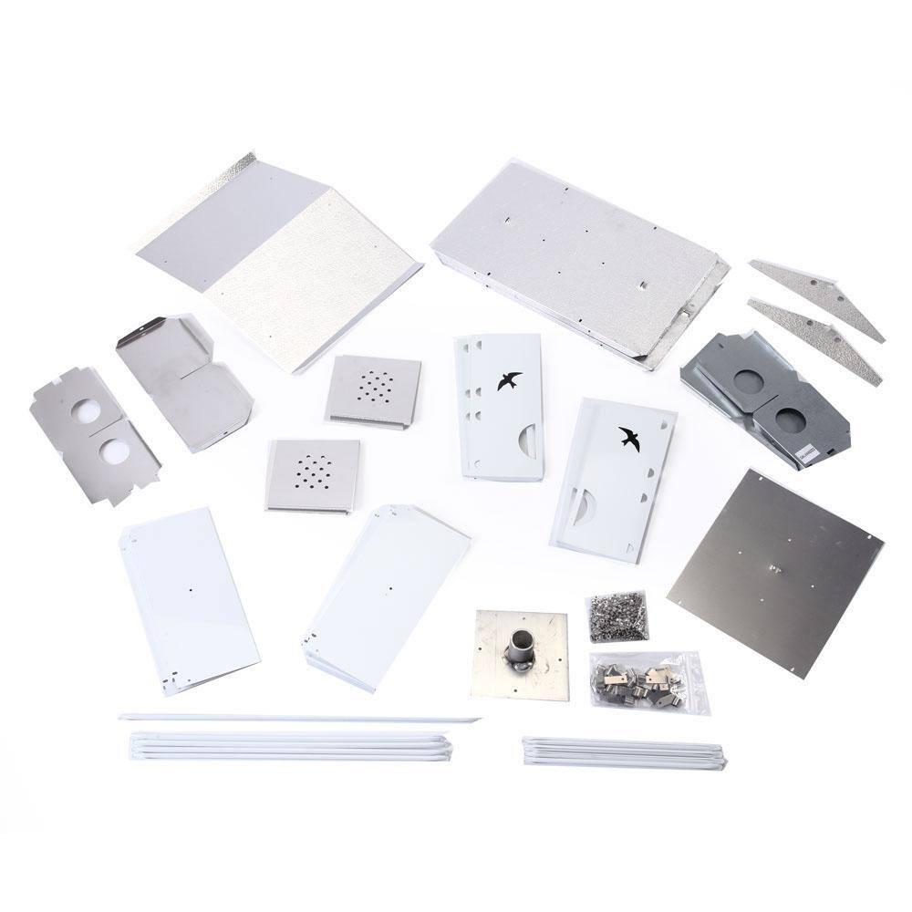 Birds Choice 20" Silver Purple Martin House Watersedge Suites: Aluminum, Weather-Resistant, Pole Mount