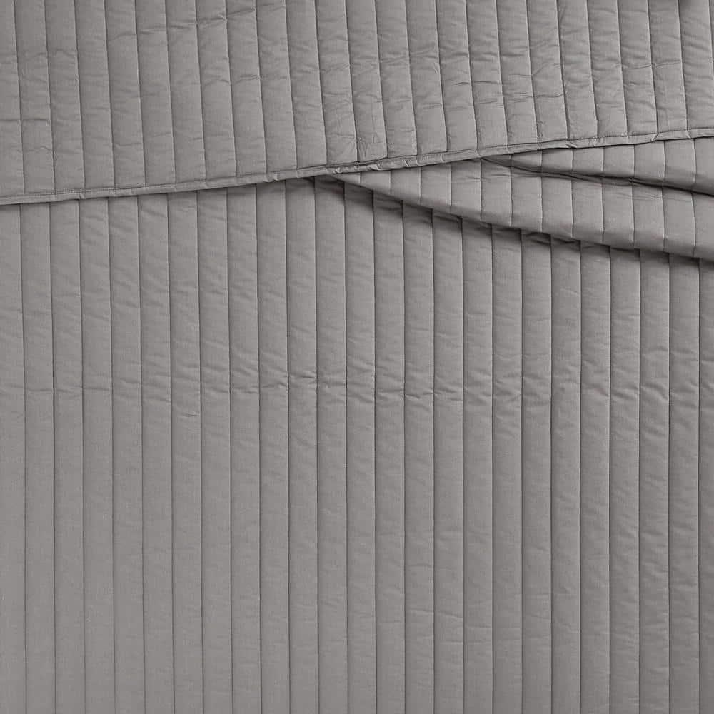 Brooklyn Loom Oversized Cotton Percale 3 Piece Quilt Set