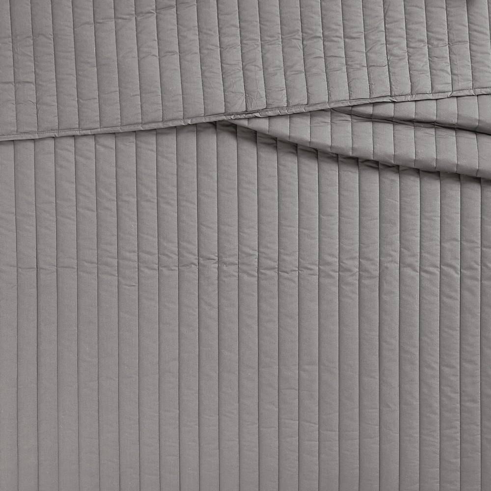 Brooklyn Loom Oversized Cotton Percale 3 Piece Quilt Set
